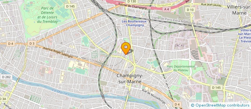 localisation de l'entreprise MADAME SEVERINE PAGANINI à CHAMPIGNY-SUR-MARNE