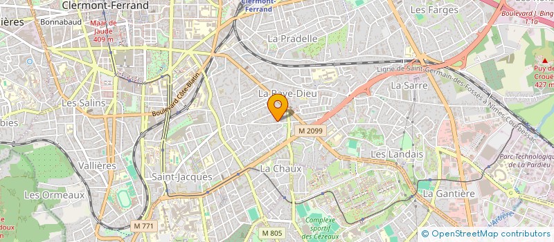 localisation de l'entreprise MADAME SEVERINE PAGES  CLERMONT-FERRAND