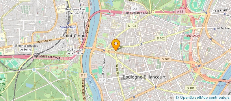 localisation de l'entreprise MADAME SEVERINE PASDER à BOULOGNE-BILLANCOURT