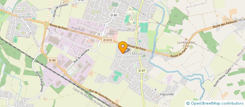 localisation de l'entreprise MADAME SEVERINE PAUGER  MOULT-CHICHEBOVILLE