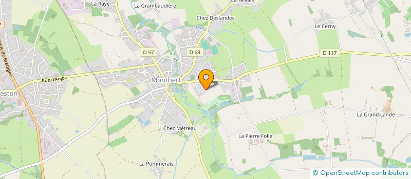 localisation de l'entreprise MADAME SEVERINE PELLERIN  MONTBERT