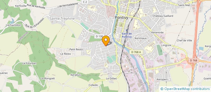localisation de l'entreprise MADAME SEVERINE PELLETIER à PONTIVY