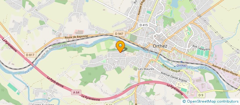 localisation de l'entreprise MADAME SEVERINE PERNET  ORTHEZ