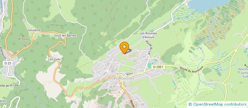 localisation de l'entreprise MADAME SEVERINE PERRIER  LES ROUSSES