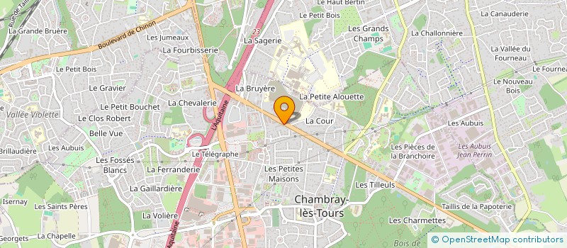 localisation de l'entreprise MADAME SEVERINE PETIBON  CHAMBRAY-LES-TOURS