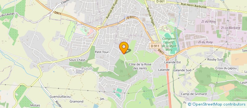 localisation de l'entreprise MADAME SEVERINE PETIT  PUJOLS