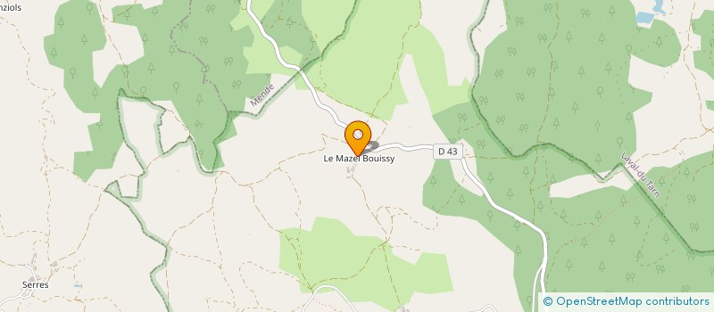 localisation de l'entreprise MADAME SEVERINE PEYRON  MASSEGROS CAUSSES GORGES