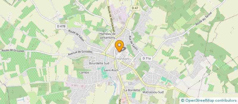 localisation de l'entreprise MADAME SEVERINE PICCA  FRONTON