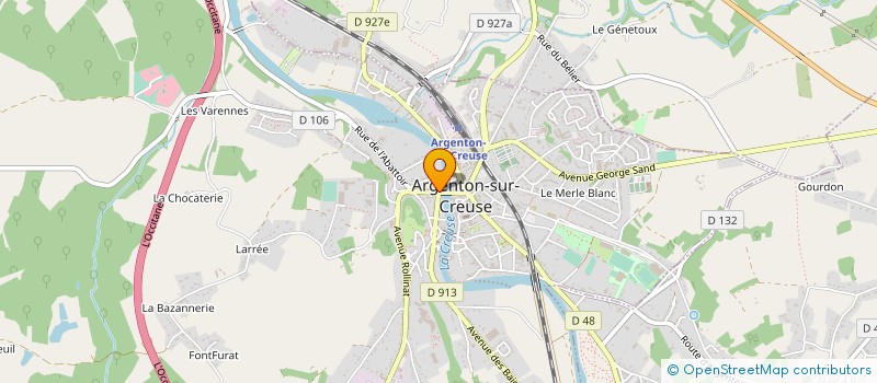 localisation de l'entreprise MADAME SEVERINE PIDOUX à ARGENTON-SUR-CREUSE
