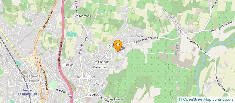 localisation de l'entreprise MADAME SEVERINE PIERREJEAN  ROUSSILLON