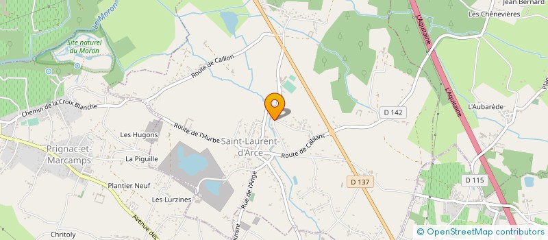 localisation de l'entreprise MADAME SEVERINE PIFFRE  SAINT-LAURENT-D'ARCE