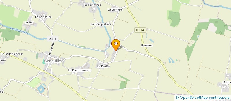 localisation de l'entreprise MADAME SEVERINE PILLARD à GENOUILLE