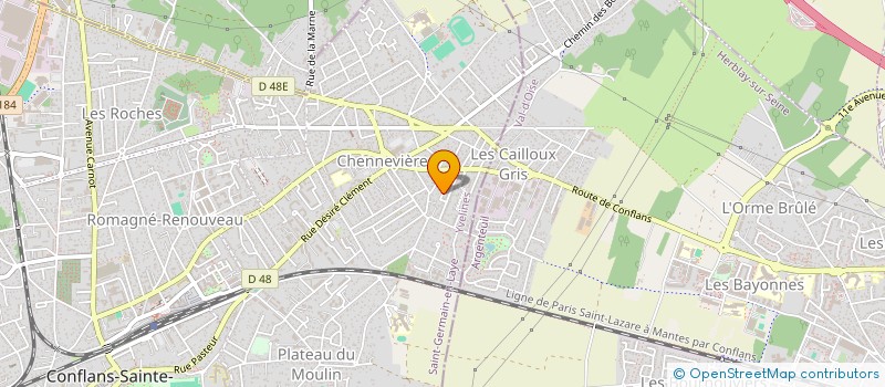 localisation de l'entreprise MADAME SEVERINE PINTO  CONFLANS-SAINTE-HONORINE