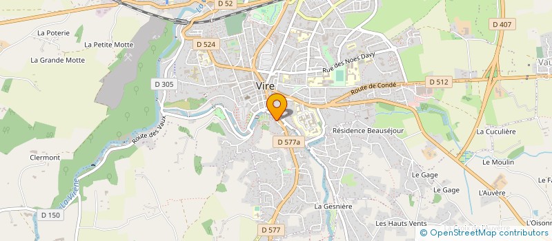 localisation de l'entreprise MADAME SEVERINE PLOURDEAU à VIRE-NORMANDIE