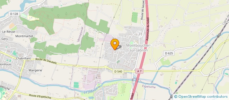 localisation de l'entreprise MADAME SEVERINE POMMATAU  MONTBOUCHER-SUR-JABRON