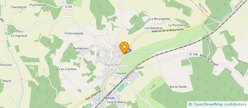 localisation de l'entreprise MADAME SEVERINE POUMERIE à AGONAC