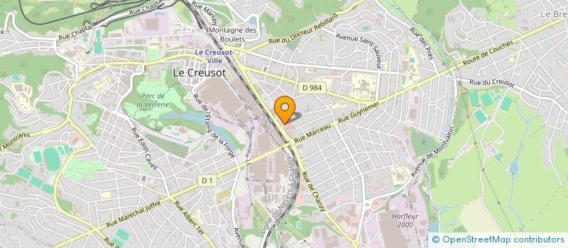 localisation de l'entreprise MADAME SEVERINE POUTHIER à LE CREUSOT