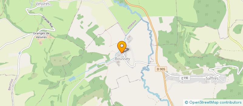 localisation de l'entreprise MADAME SEVERINE PROVOT  BOUSSEY