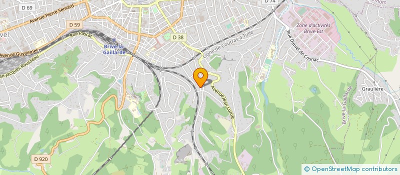 localisation de l'entreprise MADAME SEVERINE RATINAUD  BRIVE-LA-GAILLARDE