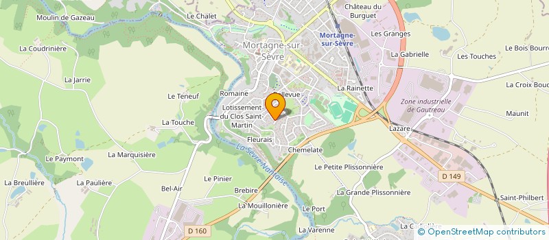 localisation de l'entreprise MADAME SEVERINE RAUTUREAU à MORTAGNE-SUR-SEVRE
