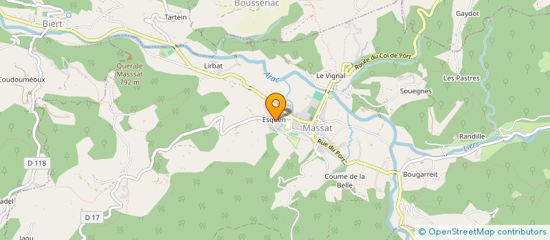 localisation de l'entreprise MADAME SEVERINE RAUZY à MASSAT