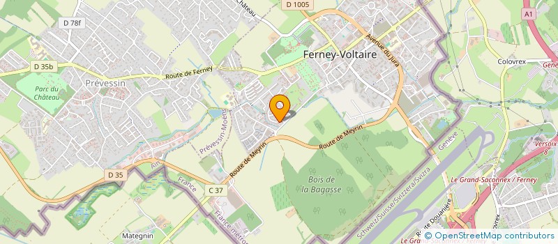 localisation de l'entreprise MADAME SEVERINE REKOWIEZ à FERNEY-VOLTAIRE