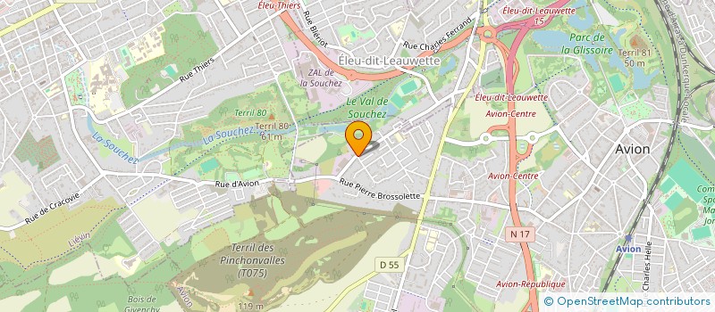 localisation de l'entreprise MADAME SEVERINE RENOIR  AVION