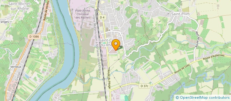 localisation de l'entreprise MADAME SEVERINE RICHARD  SAINT-CLAIR-DU-RHONE