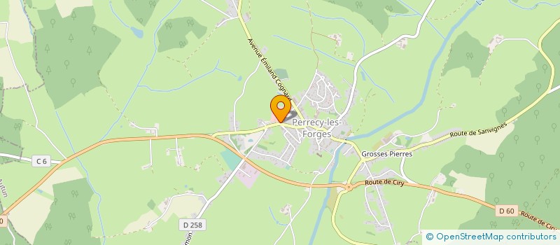 localisation de l'entreprise MADAME SEVERINE ROBERJOT  PERRECY-LES-FORGES