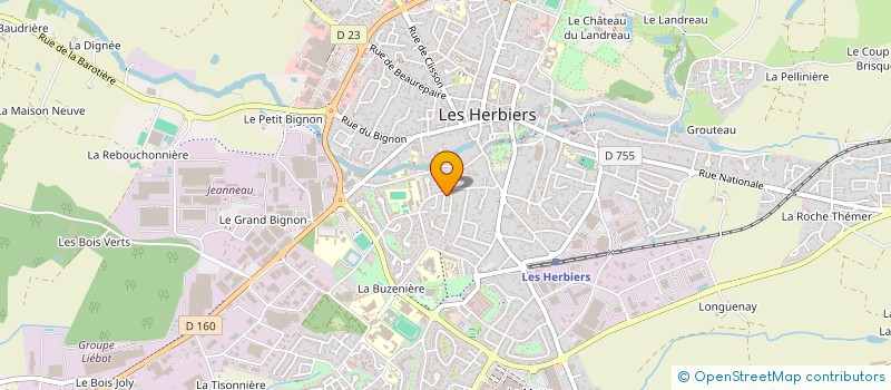 localisation de l'entreprise MADAME SEVERINE RODRIGUES à LES HERBIERS