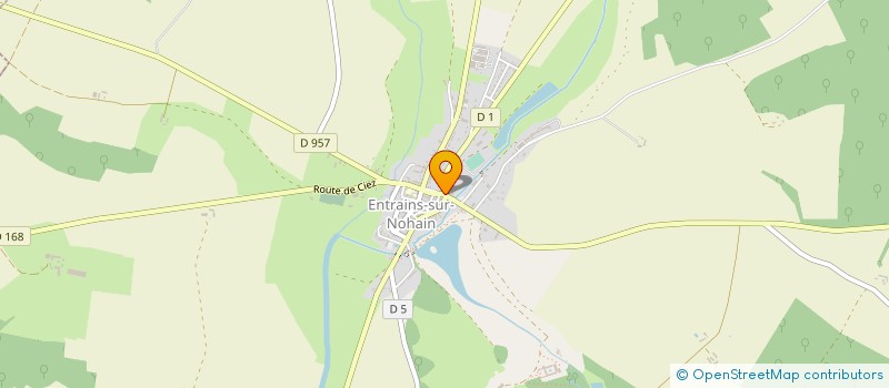 localisation de l'entreprise MADAME SEVERINE RONGVAUX  ENTRAINS-SUR-NOHAIN