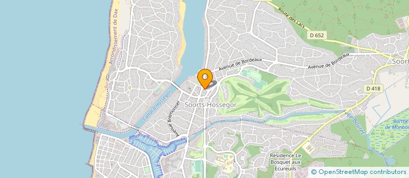 localisation de l'entreprise MADAME SEVERINE ROUGES  SOORTS-HOSSEGOR