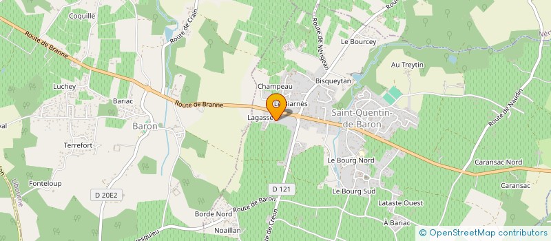 localisation de l'entreprise MADAME SEVERINE ROUILLON  SAINT-QUENTIN-DE-BARON