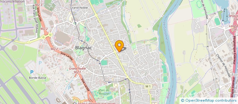 localisation de l'entreprise MADAME SEVERINE ROUVET à BLAGNAC