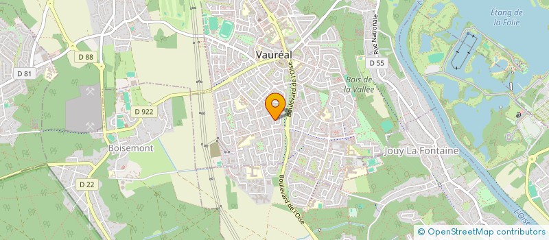 localisation de l'entreprise MADAME SEVERINE ROUX  VAUREAL