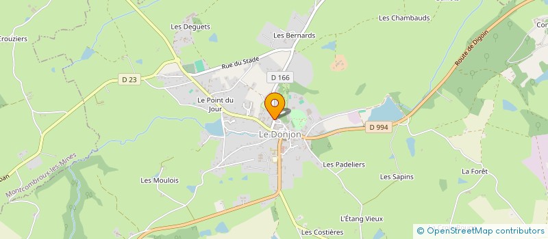 localisation de l'entreprise MADAME SEVERINE ROY à LE DONJON