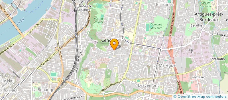 localisation de l'entreprise MADAME SEVERINE ROY  CENON