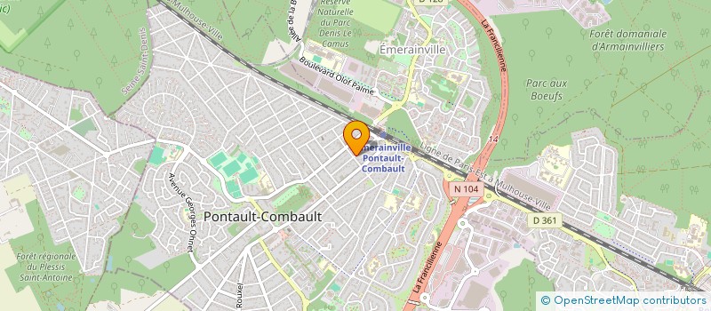 localisation de l'entreprise MADAME SEVERINE ROZE à PONTAULT-COMBAULT