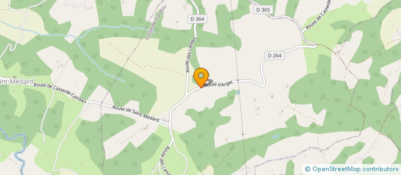 localisation de l'entreprise MADAME SEVERINE RUFFAT  CASTEIDE-CANDAU