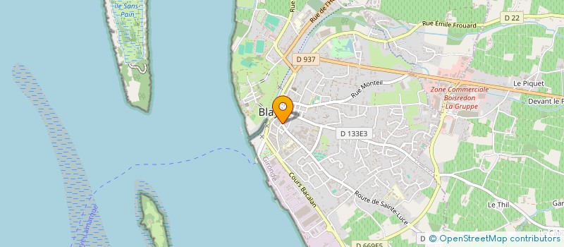 localisation de l'entreprise MADAME SEVERINE RUIZ à BLAYE