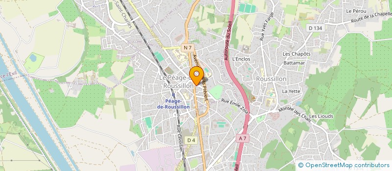 localisation de l'entreprise MADAME SEVERINE-RYCKIA MIEZE JOUSSET  LE PEAGE-DE-ROUSSILLON