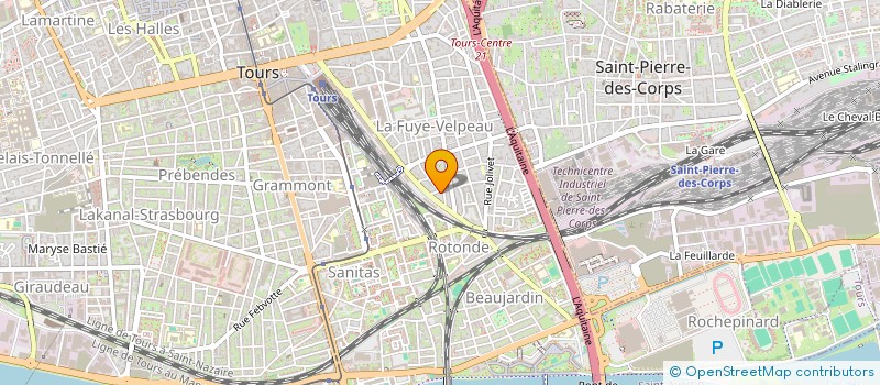 localisation de l'entreprise MADAME SEVERINE SAINT-MAURICE  TOURS