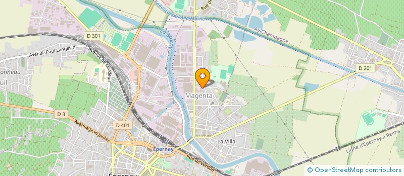 localisation de l'entreprise MADAME SEVERINE SAINZELLE  MAGENTA
