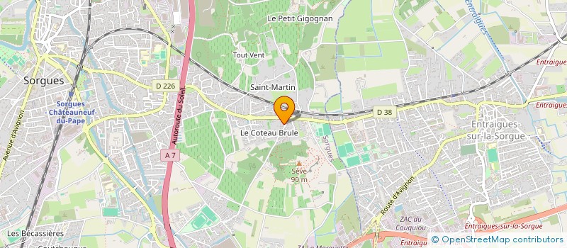 localisation de l'entreprise MADAME SEVERINE SALLES  SORGUES