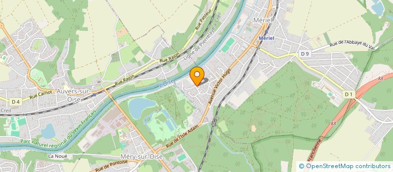 localisation de l'entreprise MADAME SEVERINE SAMUELLE MARCHOIS  MERIEL