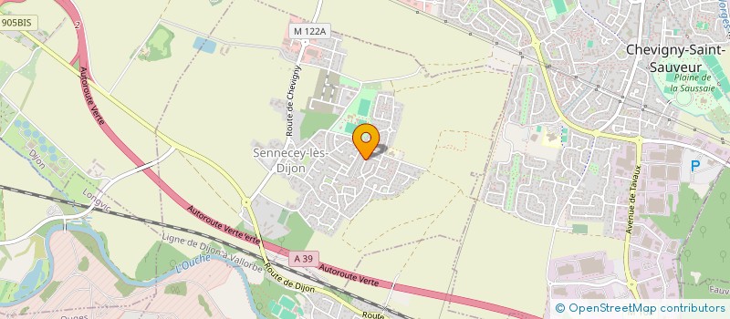 localisation de l'entreprise MADAME SEVERINE SAUNIER  SENNECEY-LES-DIJON