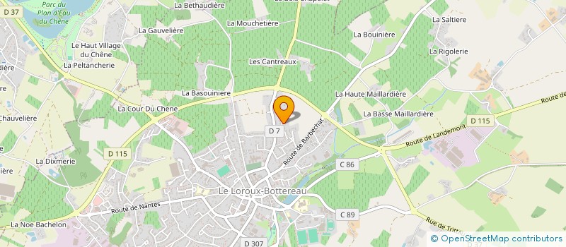 localisation de l'entreprise MADAME SEVERINE SEGARD  LE LOROUX-BOTTEREAU