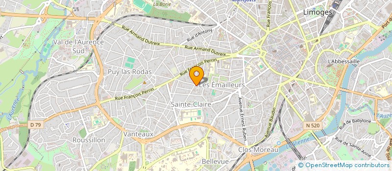 localisation de l'entreprise MADAME SEVERINE SEGUR à LIMOGES