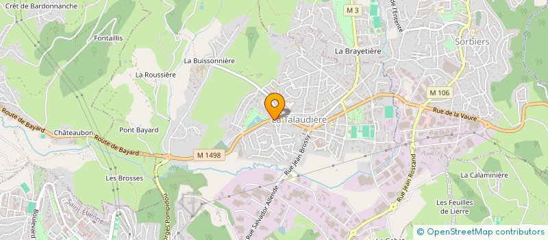 localisation de l'entreprise MADAME SEVERINE SINTUREL  LA TALAUDIERE