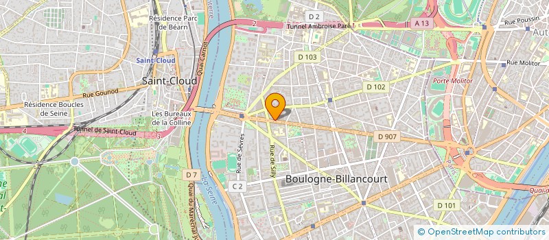 localisation de l'entreprise MADAME SEVERINE SPITZER à BOULOGNE-BILLANCOURT